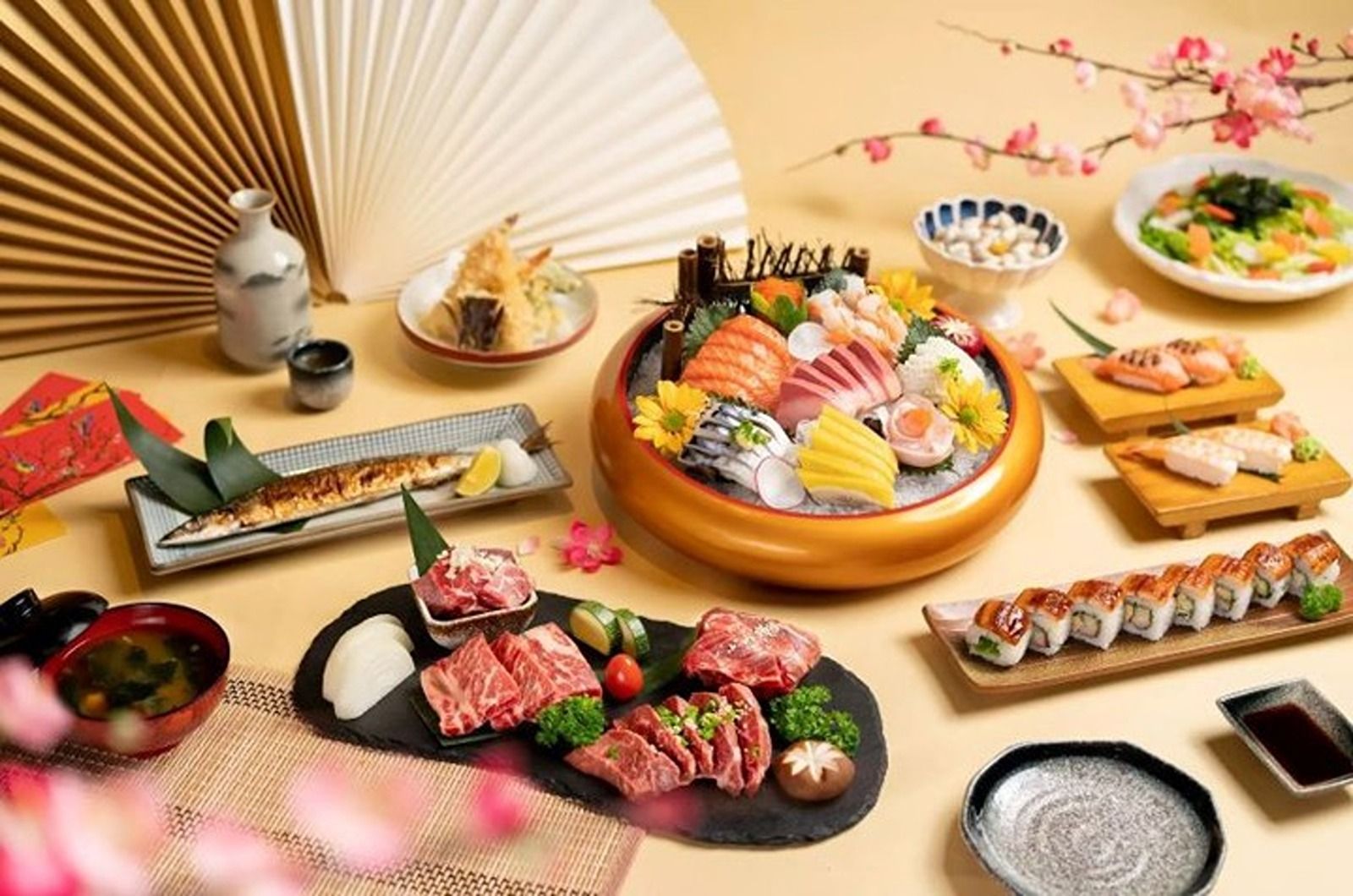 Ẩm thực Nhật Bản tại Bang Onsen Spa & Resort