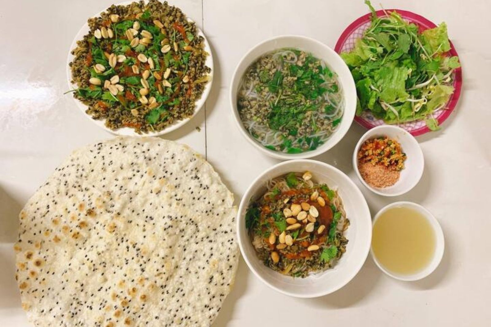 Bún chắt chắt làng Mai ngày mưa