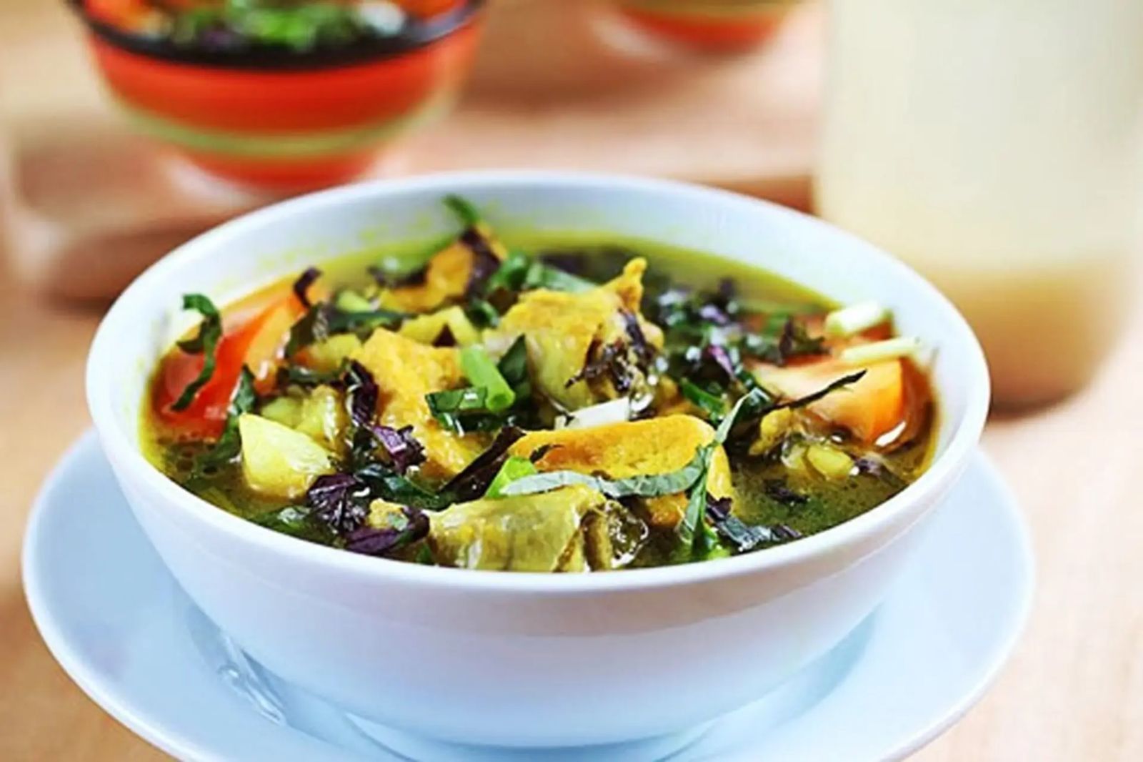 Cá chình om chuối đậu 