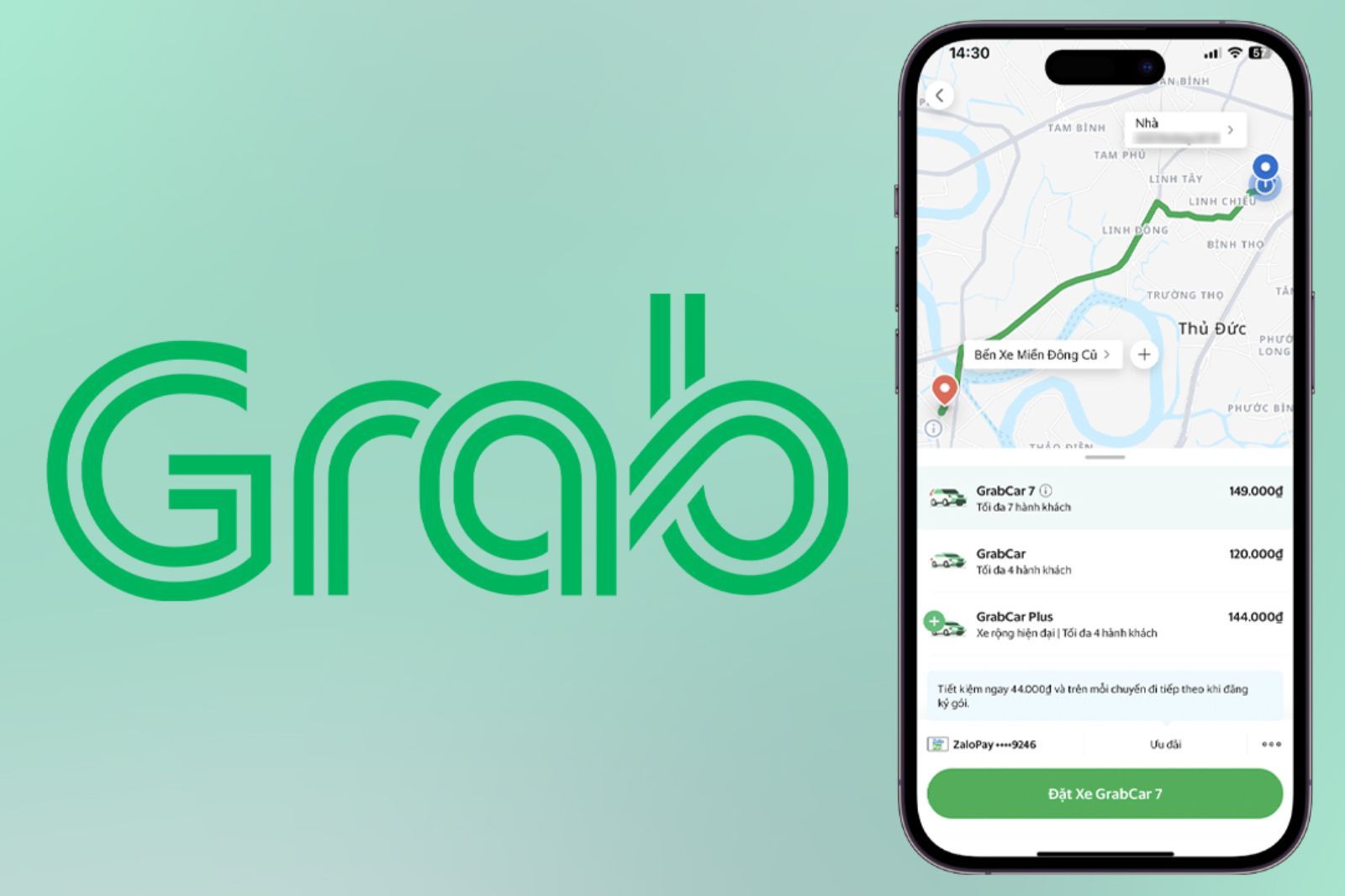 Đặt xe qua grab giúp bạn nắm được mức giá chính xác hơn