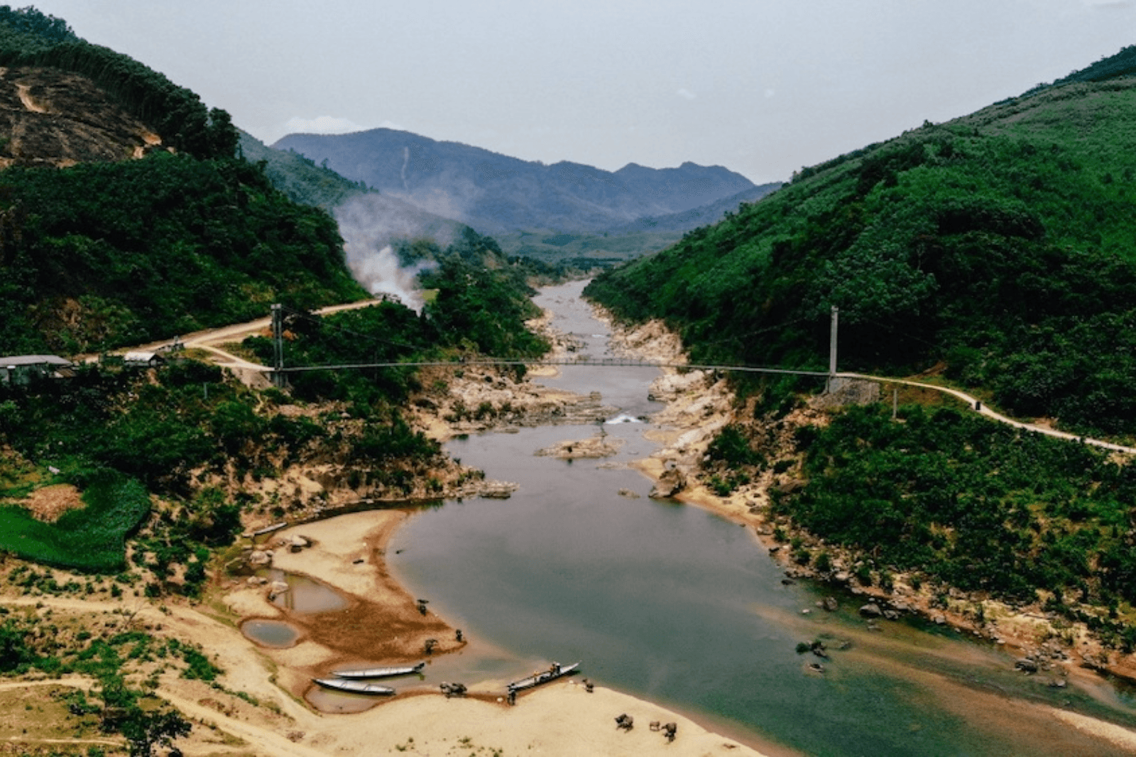 Điểm bắt đầu của hành trình chinh phục thác Tam Lu