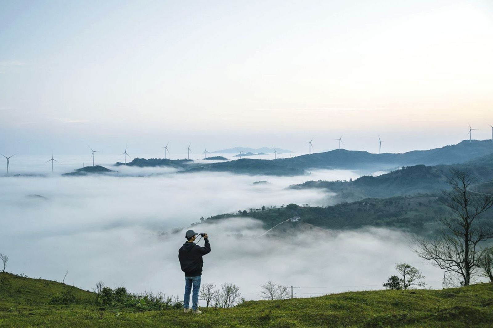 Đồi Cu Vơ là điểm săn mây hot nhất gần đây