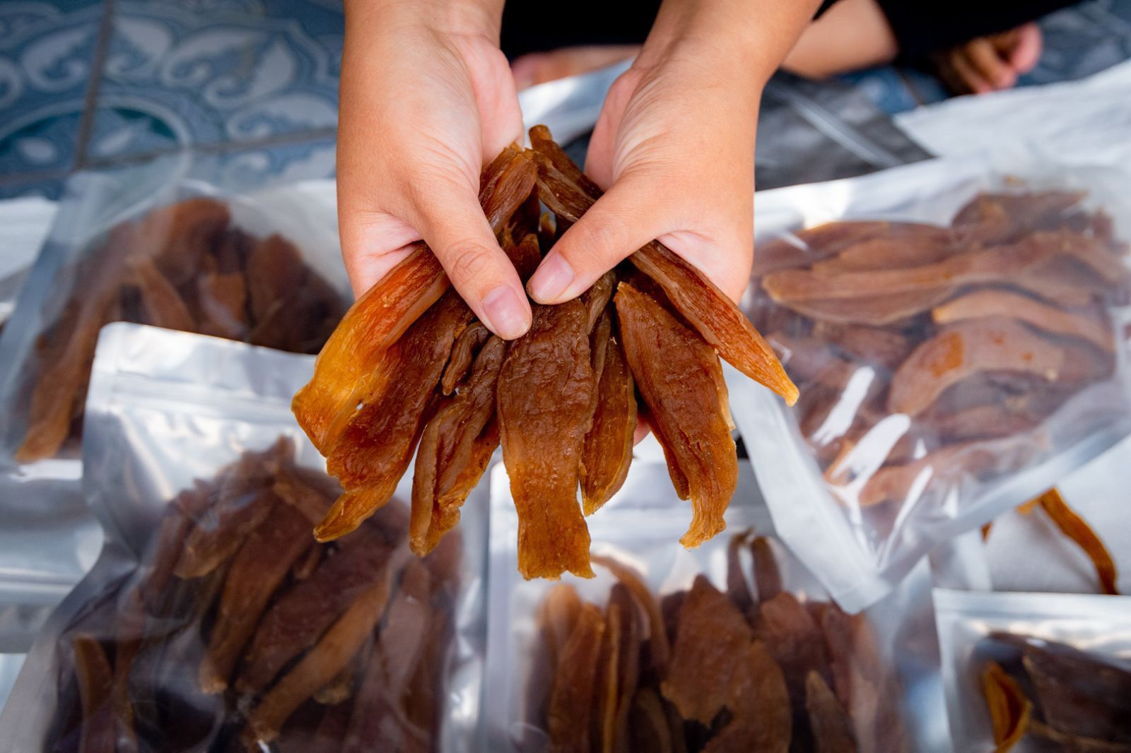 Khoai deo được xem là “linh hồn” của đặc sản Quảng Bình