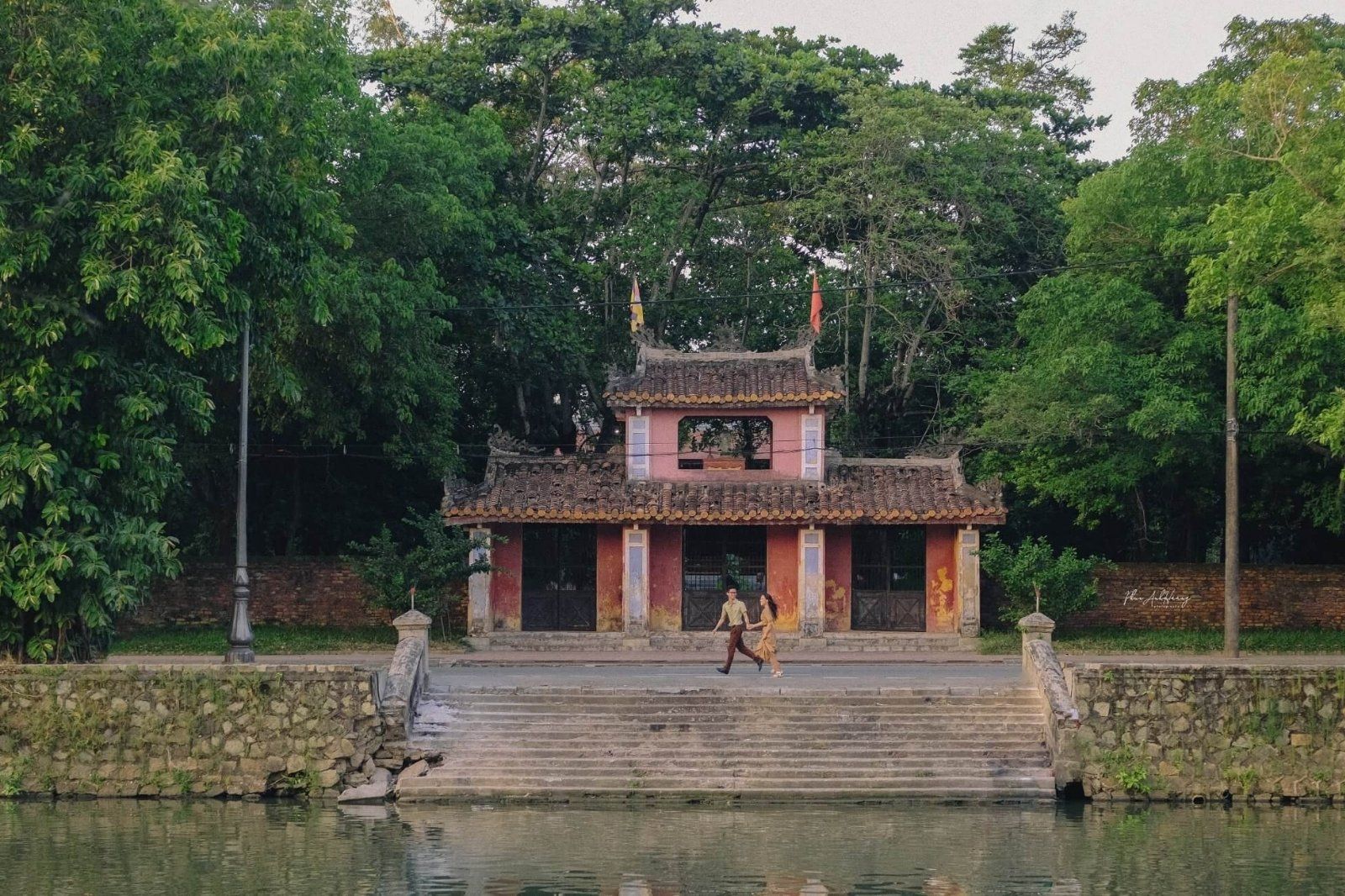 Không gian bình yên ở chùa Diệu Đế Huế