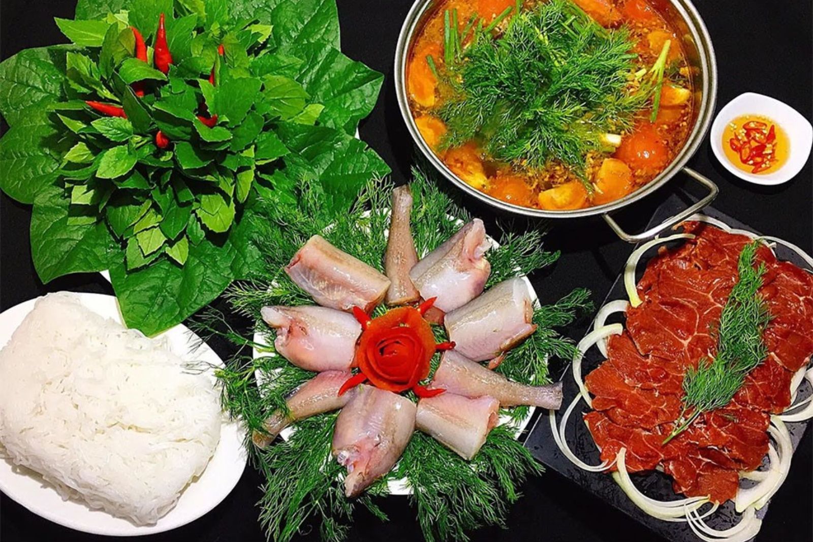 Lẩu cá khoai ăn khi trời se lạnh hoặc buổi tối