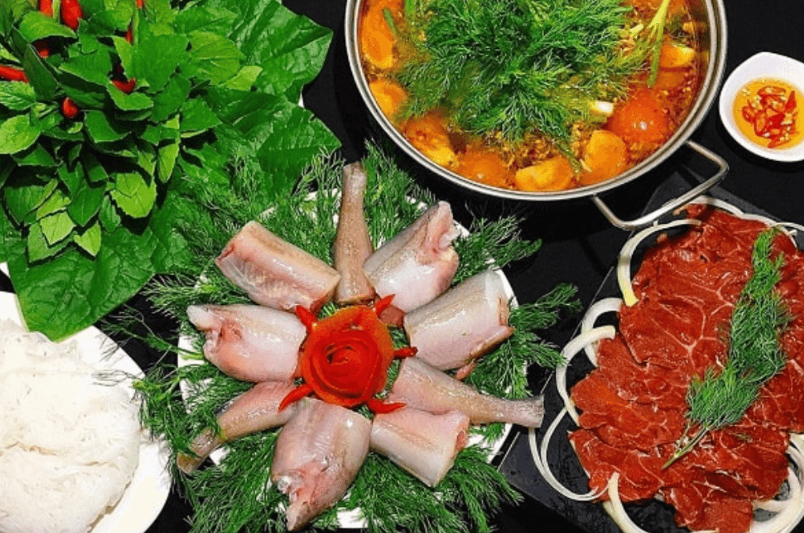 Lẩu cá khoai là món ăn được ưa chuộng nhất vào ngày mưa ở Quảng Bình