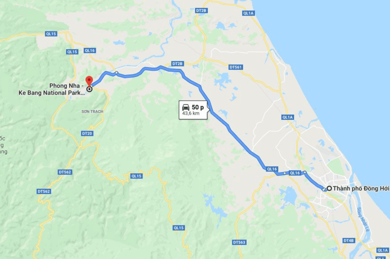 Lộ-trình-di-chuyển-từ-thành-phố-Đồng-Hới-đến-Phong-Nha