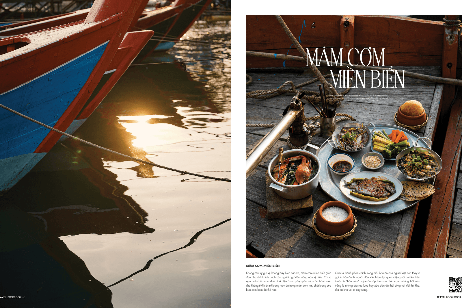 Mâm cơm miền biển cũng được đưa vào cuốn sách ảnh