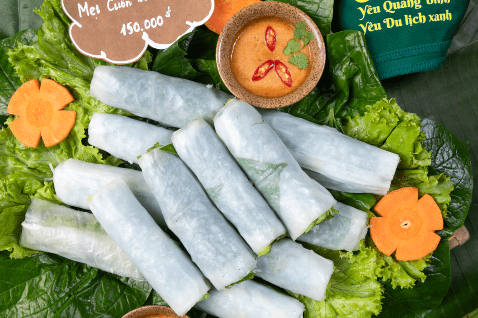 Món ăn được trình bày bắt mắt