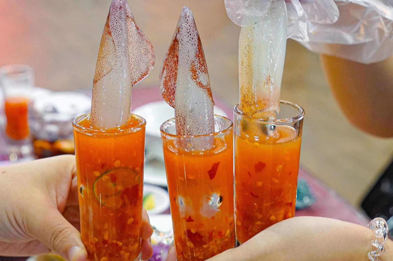 Món mực nhảy được yêu thích tại các nhà hàng Đá Nhảy