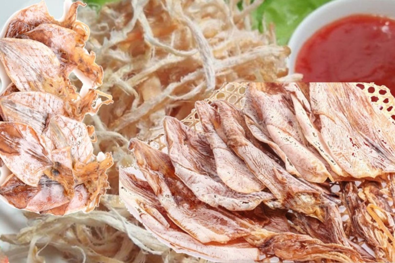 Mực khô nướng và chấm tương ớt là đúng bài 