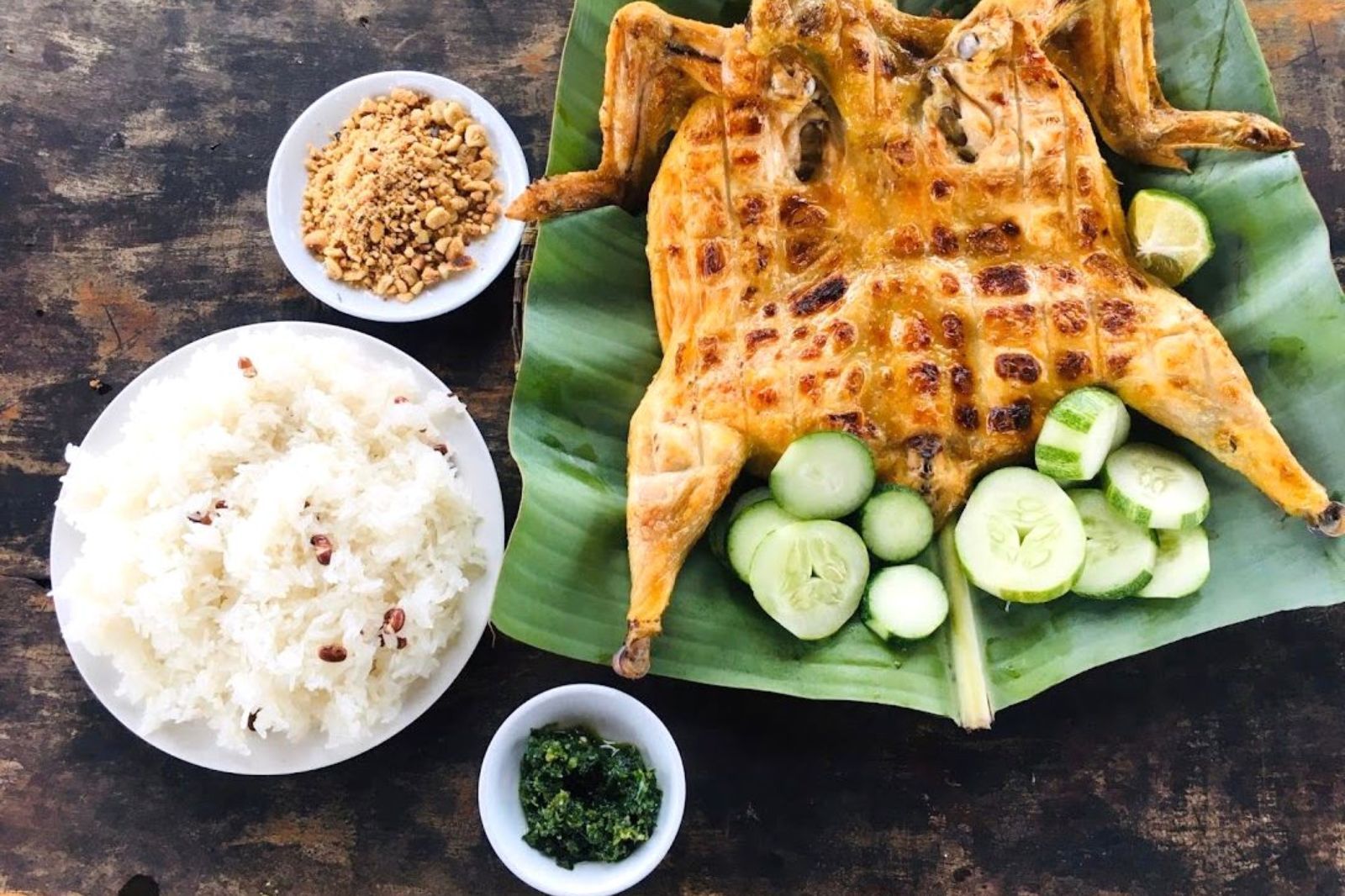 Muối cheo cùng gà nướng là sự kết hợp tuyệt vời