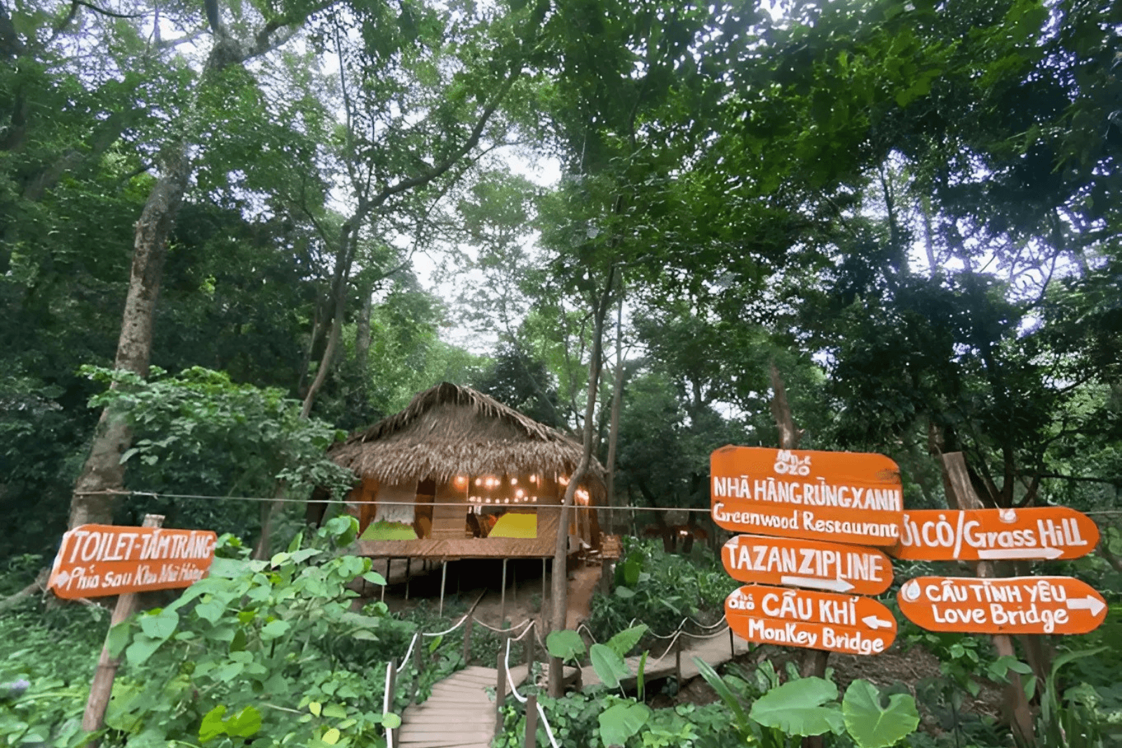 Nhà hàng rừng xanh ở Ozo Park