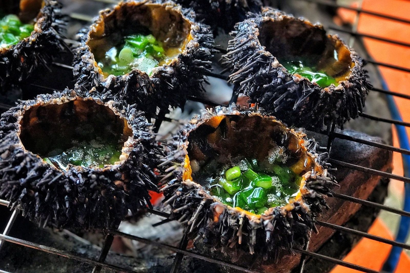 Nhum biển nướng mỡ hành