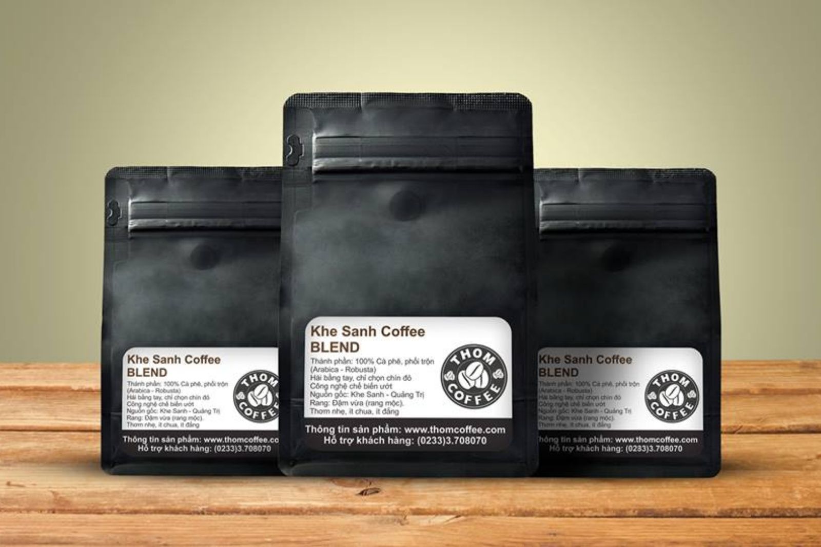 Những gói cà phê Khe Sanh với hương thơm ngào ngạt