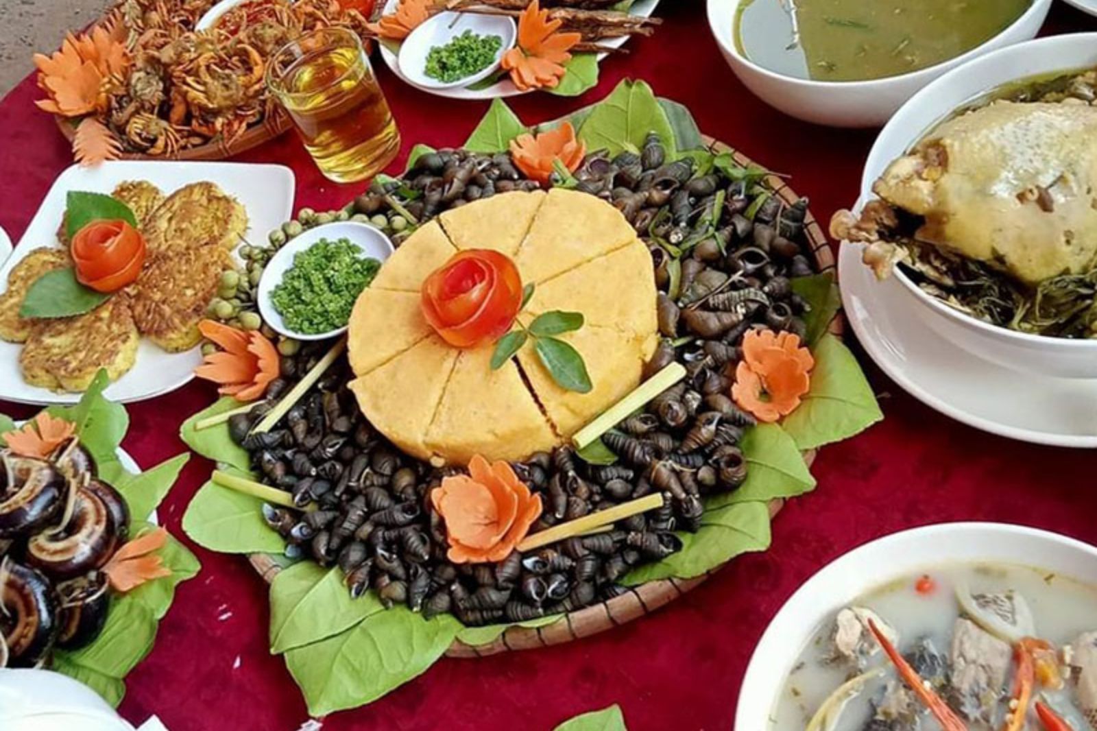 Những món ăn dân dã của bà con nơi đây