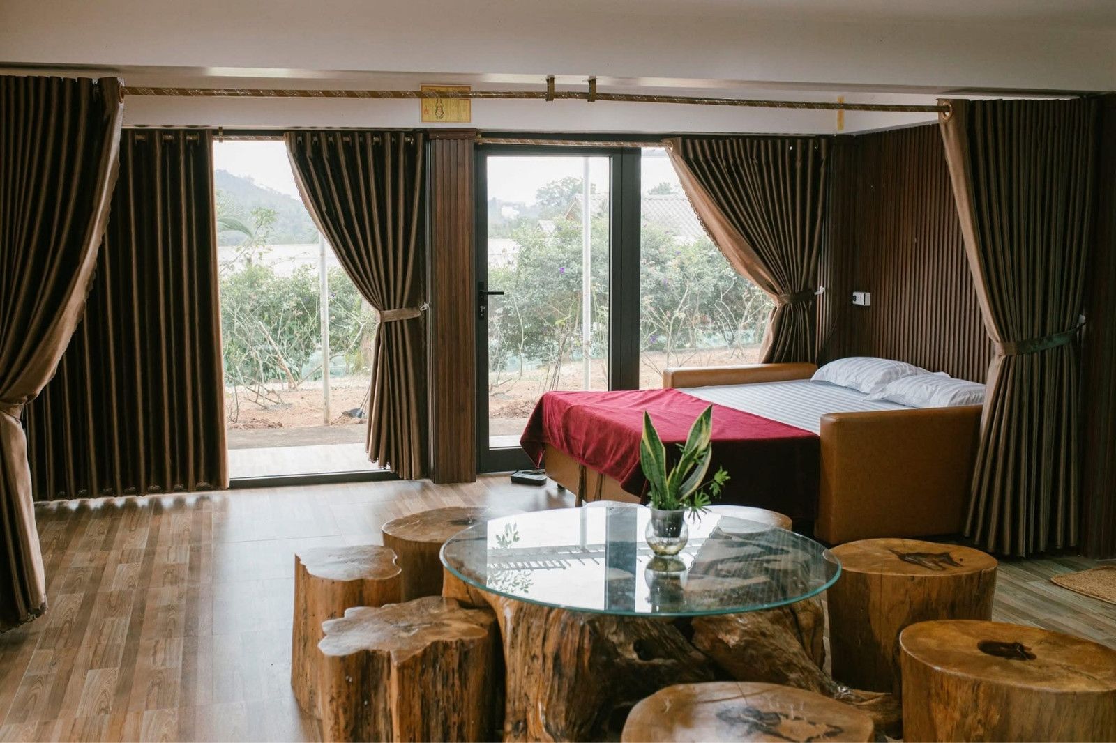 Phòng nghỉ tại Farmstay Vườn Nhiệt Đới