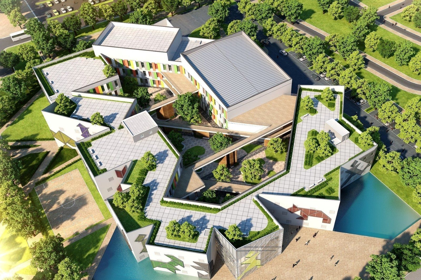 Quy mô xây dựng rộng lớn của Cung văn hoá Thiếu nhi