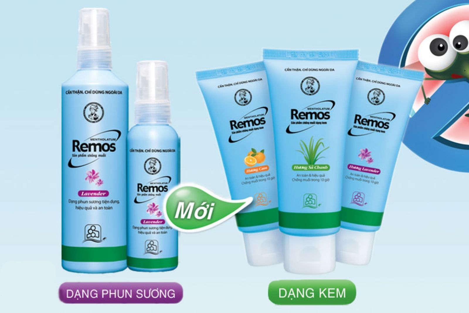 Romos thường dùng để xịt hoặc bôi lên da