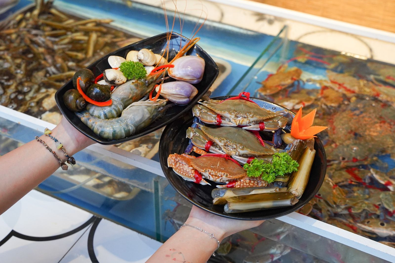 Hải sản đa dạng với nhiều cách chế biến