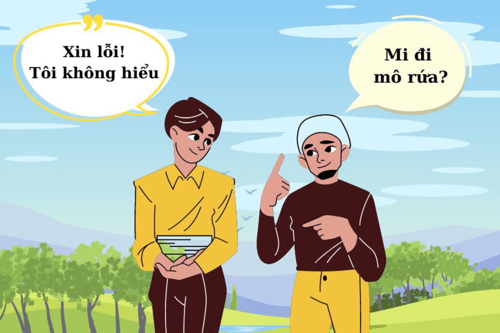 Từ ngữ địa phương đôi khi hơi khó hiểu nhưng để lại ấn tượng đặc biệt cho người khác