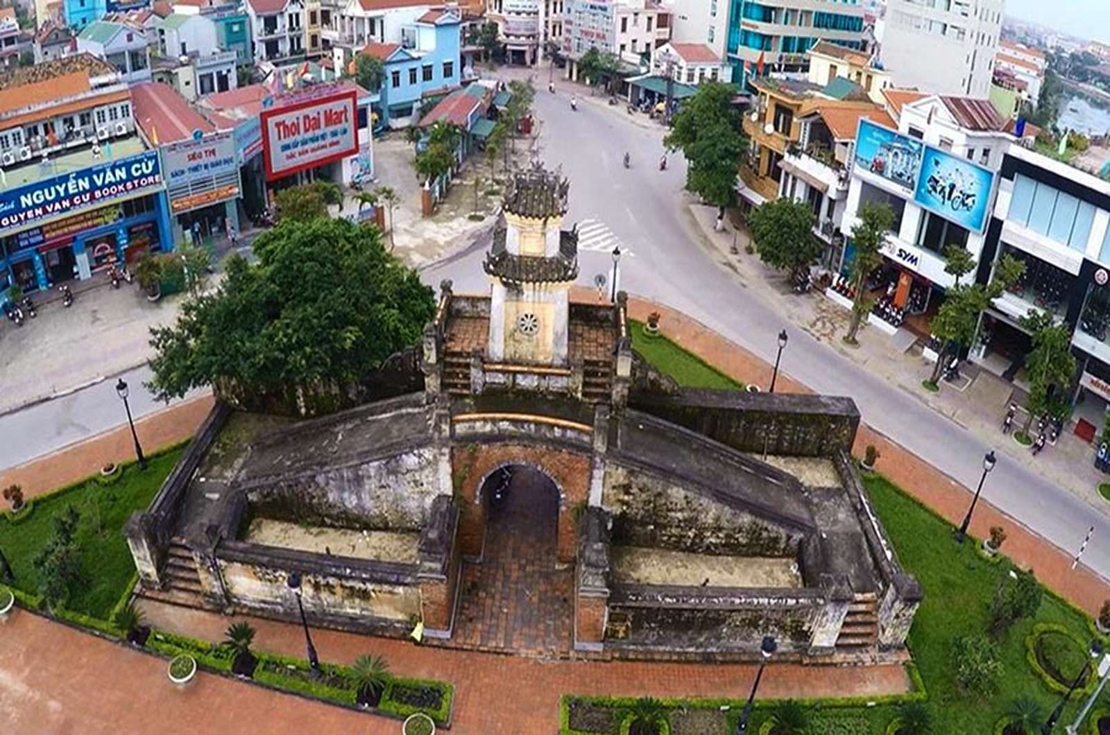 Vẻ đẹp cổ kính nhìn từ góc cao
