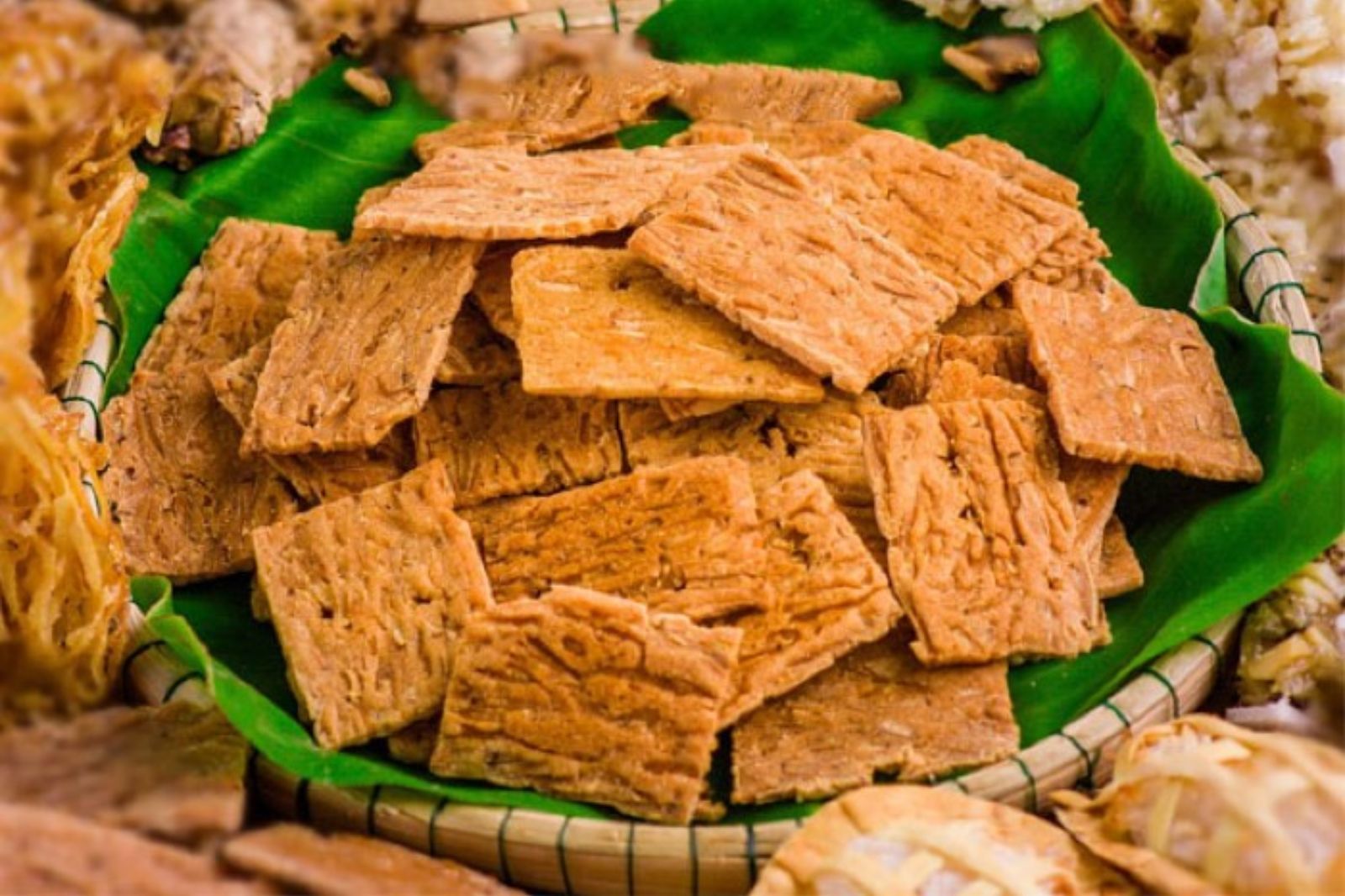 Bánh có độ giòn và thơm mùi dừa 