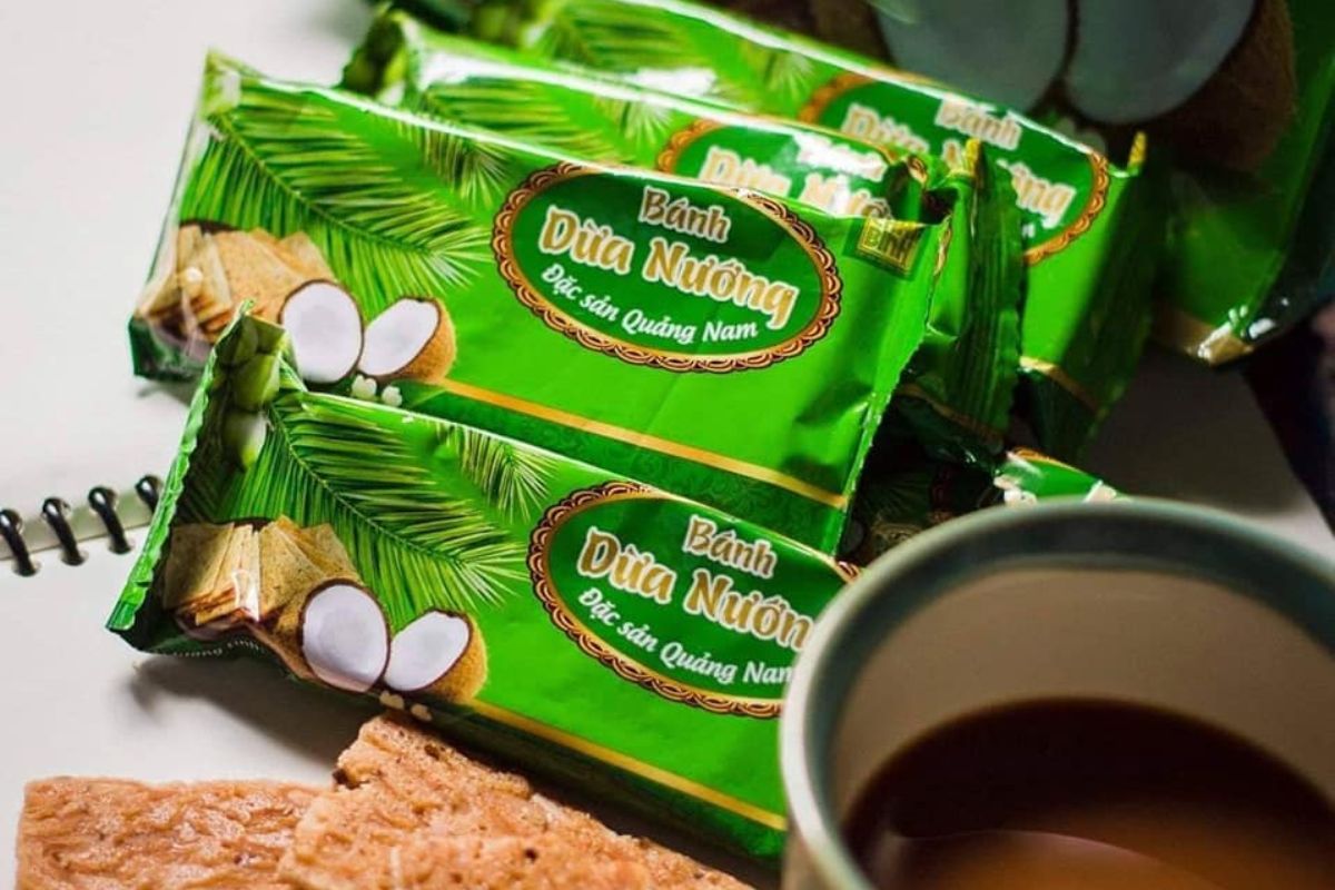 Bánh dừa nướng là món quà tặng rất tiện lợi 