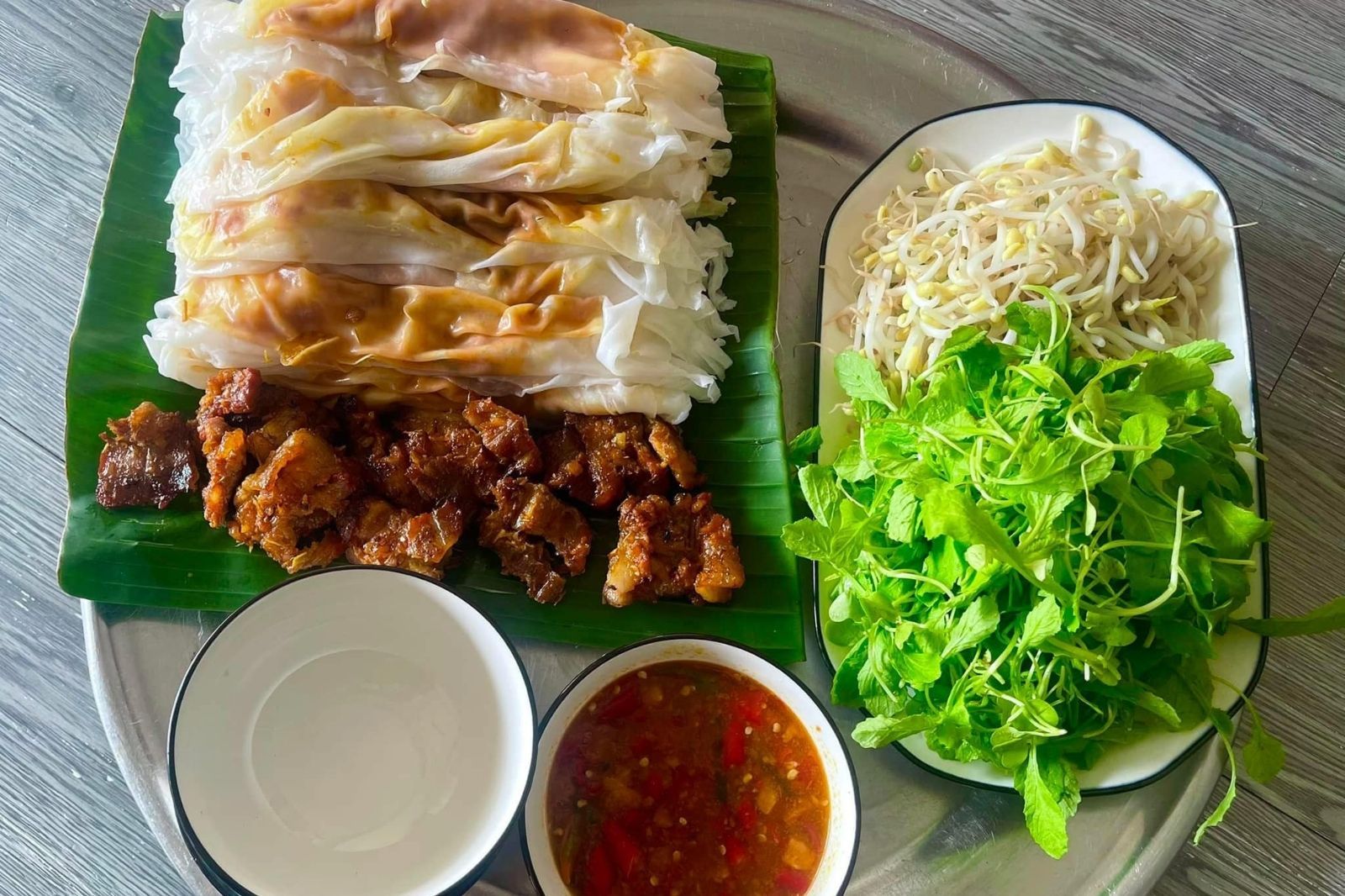Bánh ướt o Nga ở chợ Khe Sanh