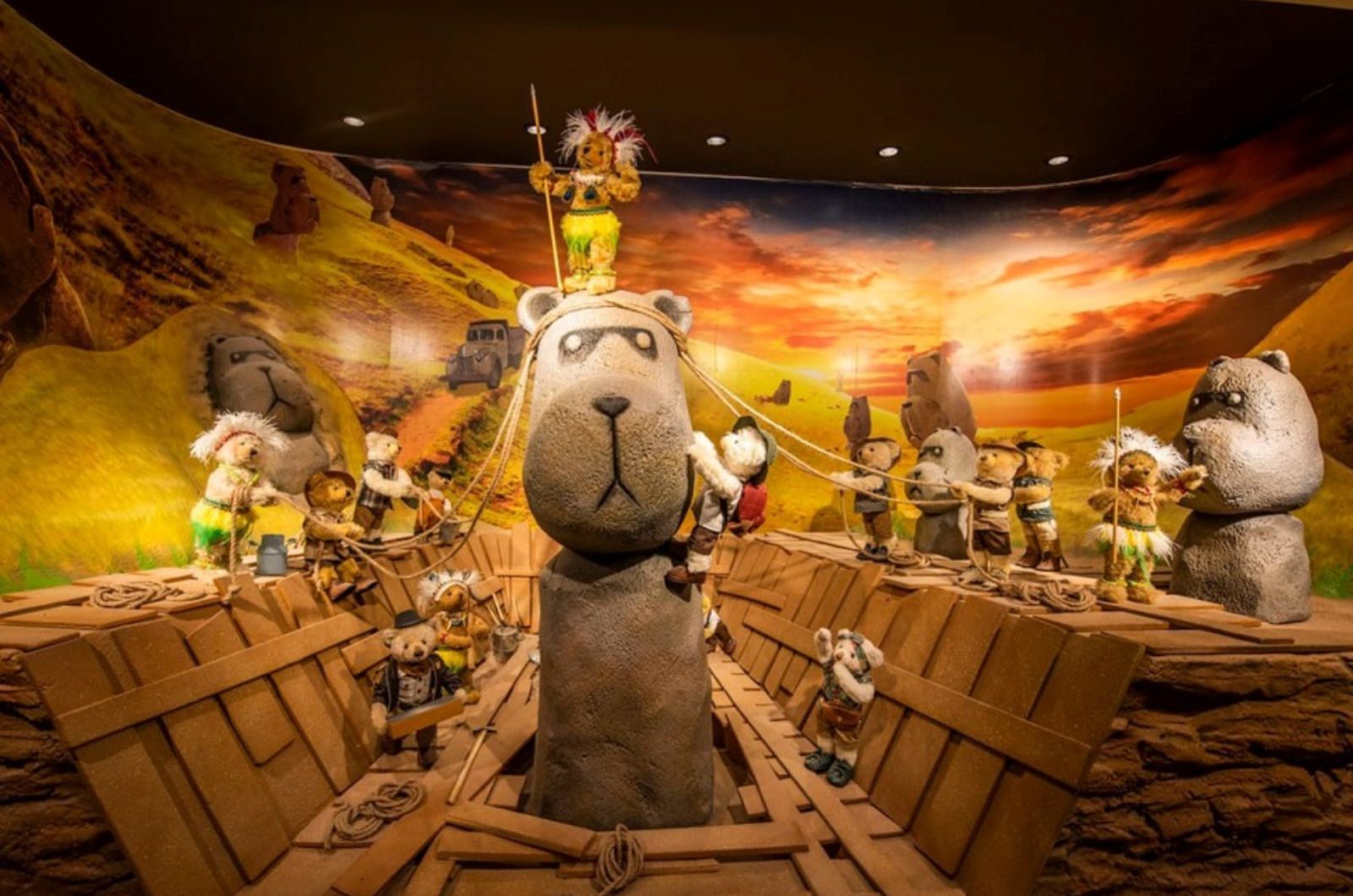 Bảo tàng được chia thành 5 phân khu chủ đề 