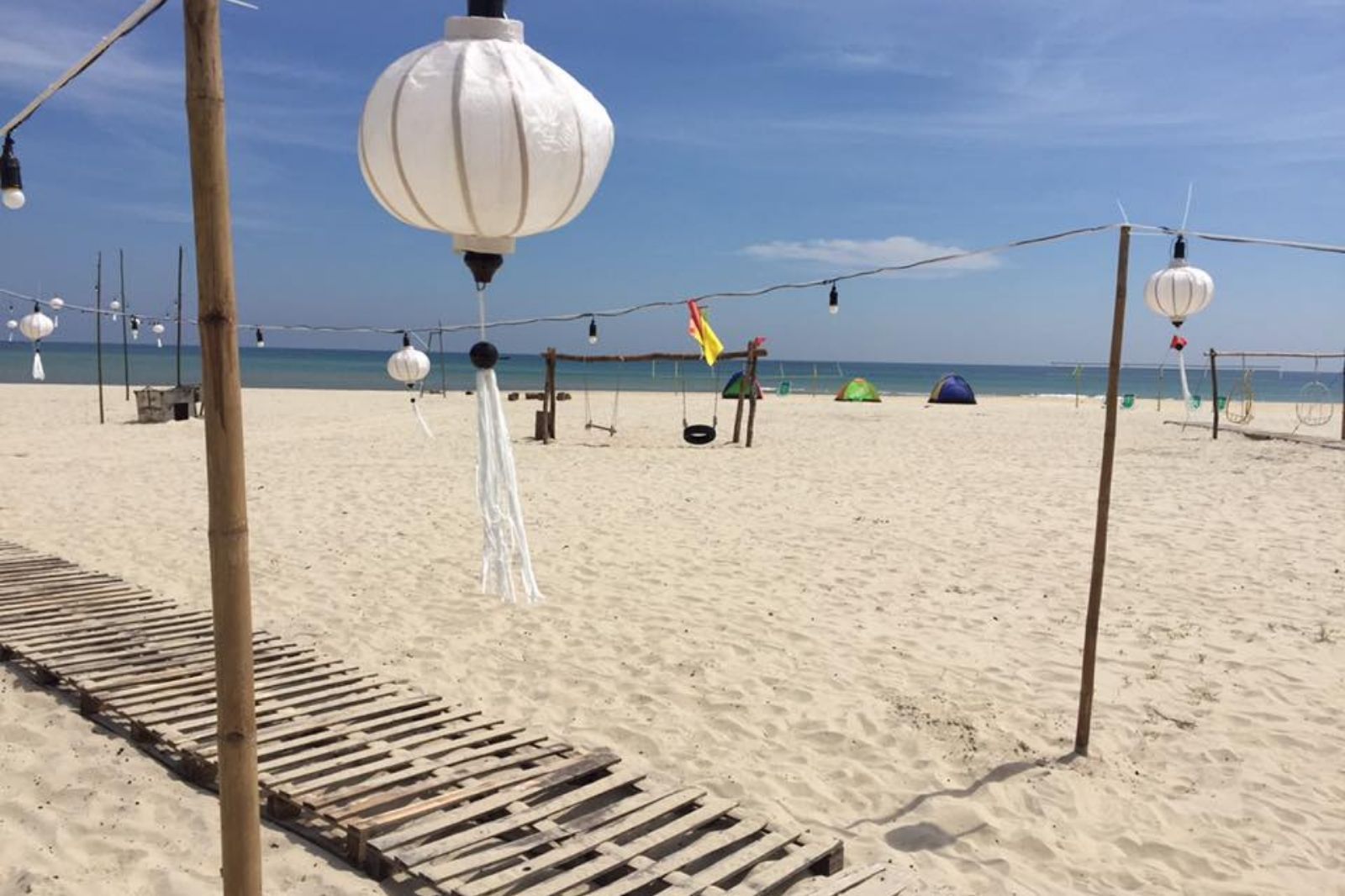 Biển Cảnh Dương vào mùa khô 