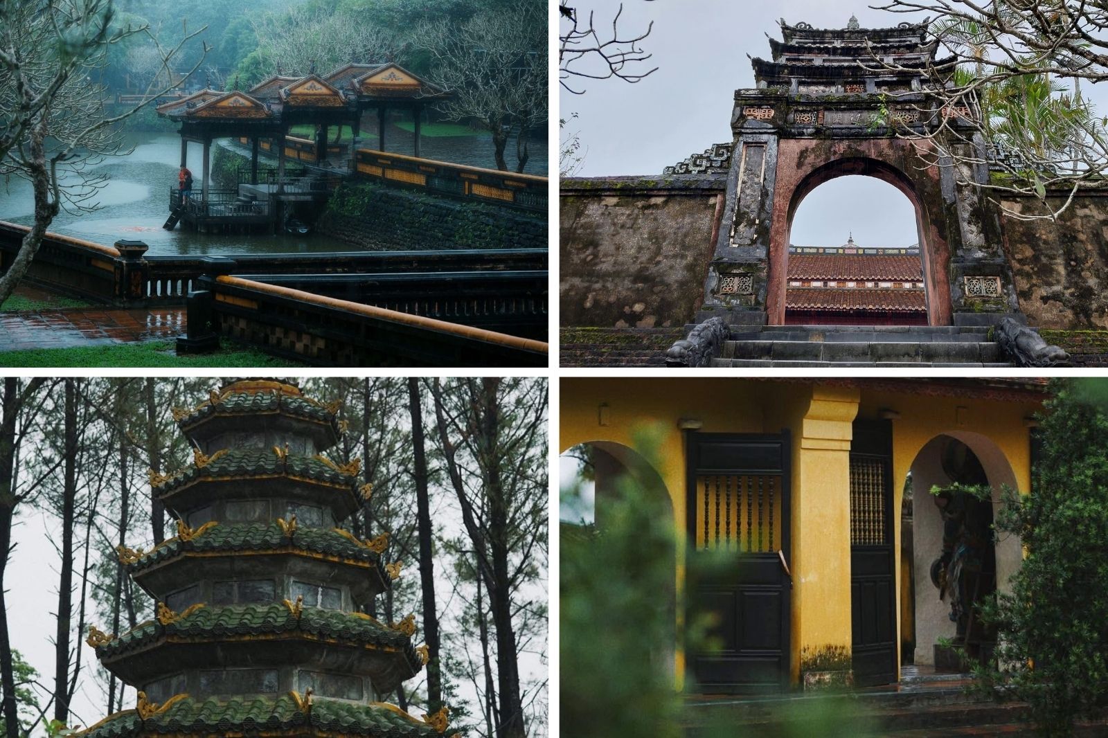 Các lăng tẩm Huế vào mùa mưa 