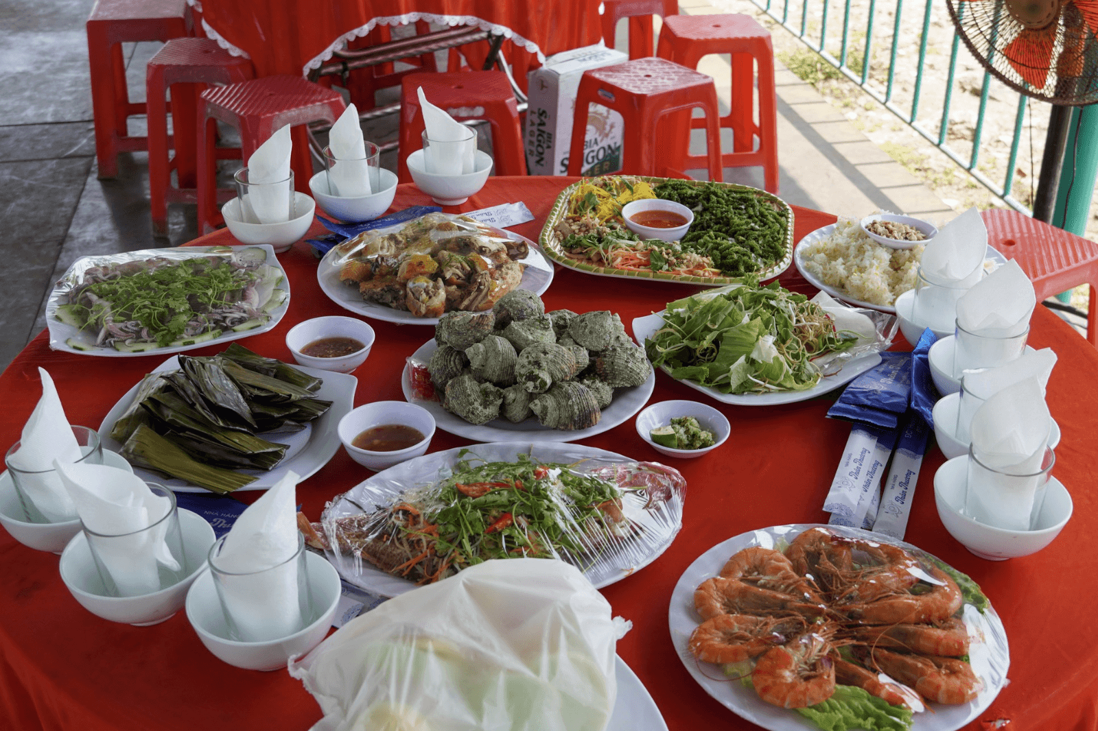 Các loại ốc thường có trong các nhà hàng trên đảo 