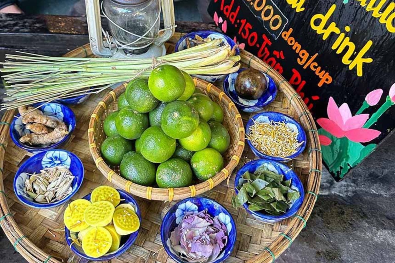 Các nguyên liệu nấu nước Mót Hội An 