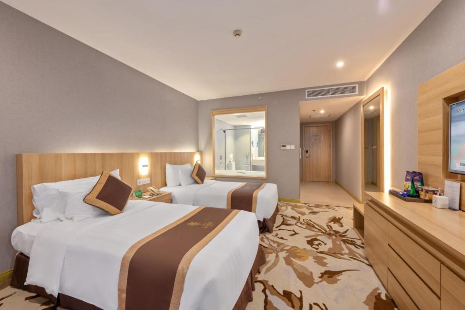 Các phòng được trang bị đầy đủ với tiện nghi cao cấp 