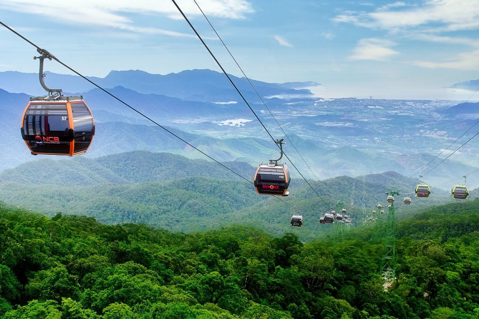 Cáp treo Bà Nà hills hiện có 6 tuyến