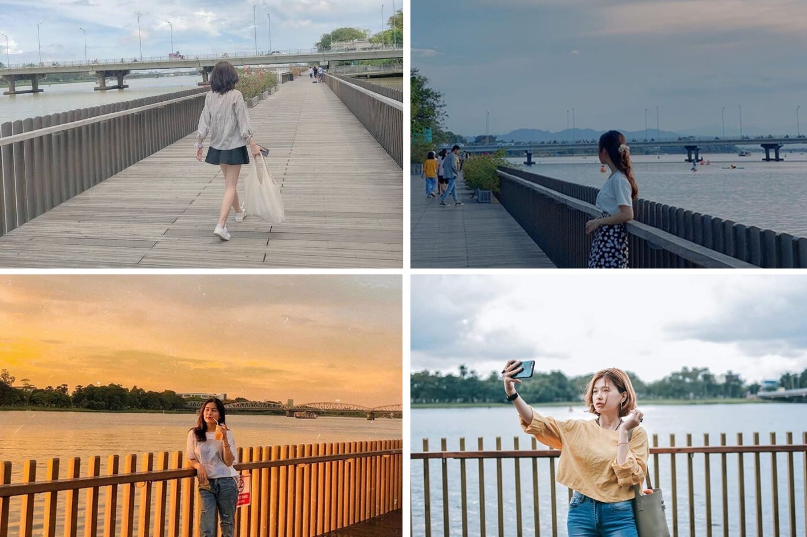 Cầu gỗ lim là địa điểm check-in lý tưởng của các bạn trẻ 