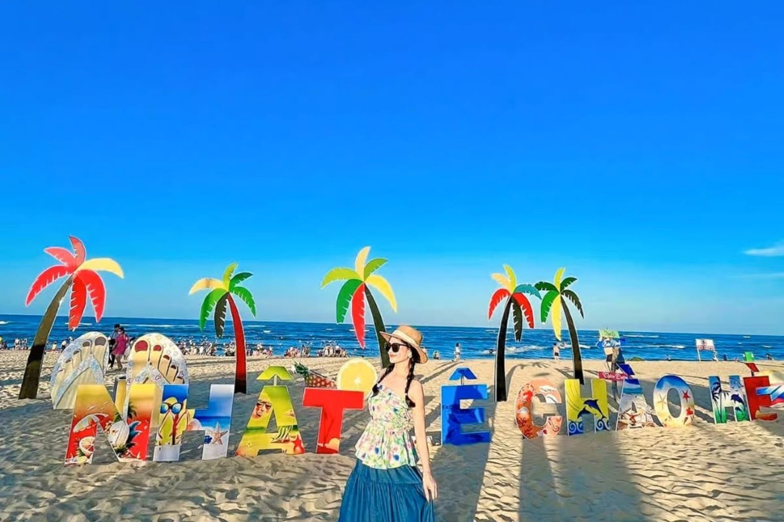 Check-in ở biển Nhật Lệ 