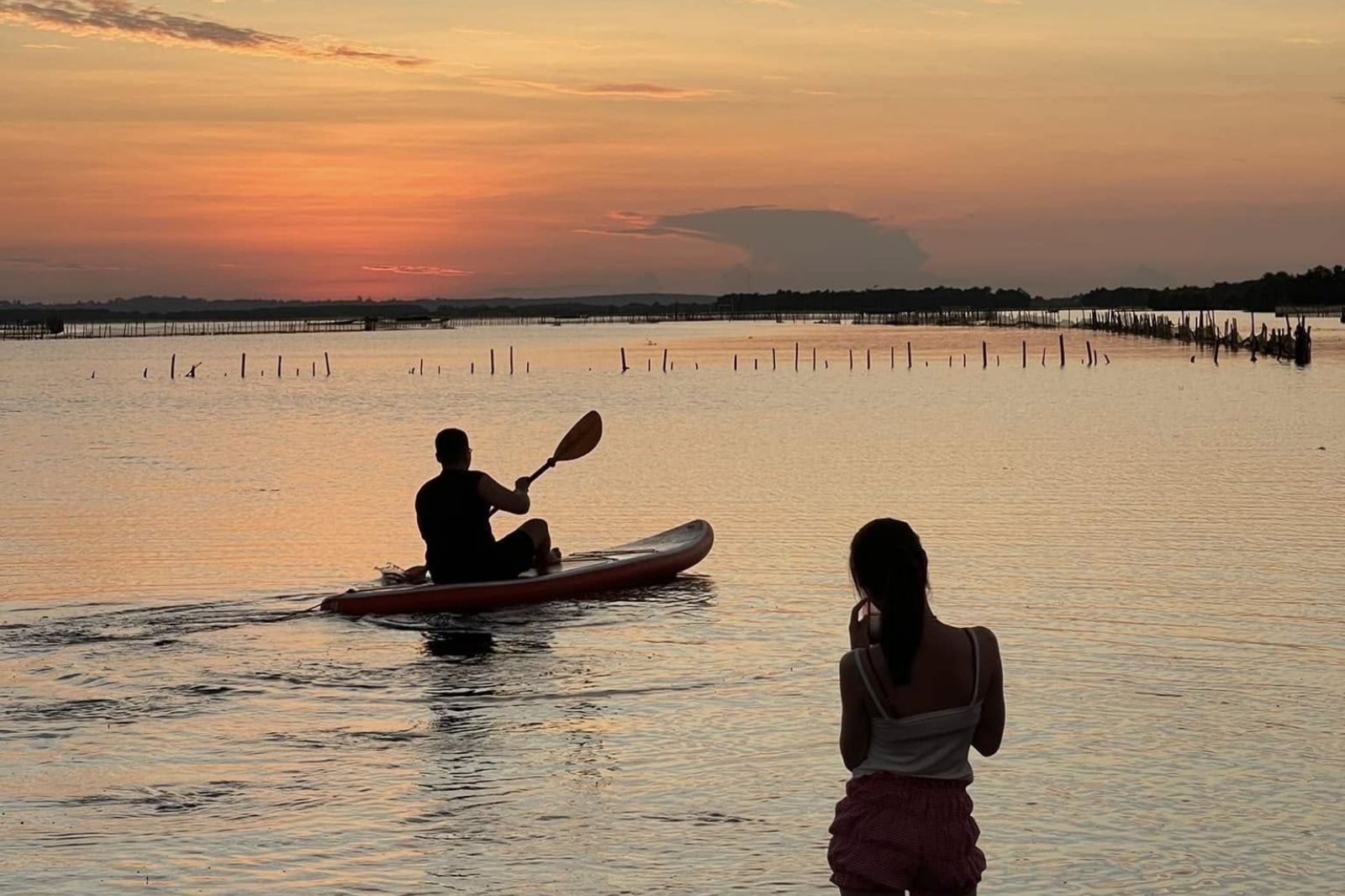 Chèo SUP ở Đầm Chuồn