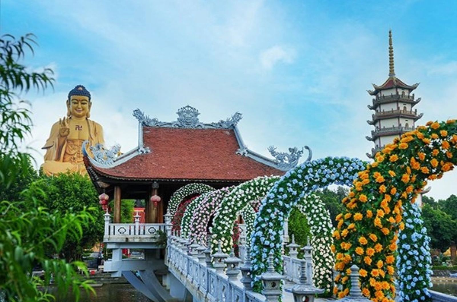 Die Pagode, die auch als Co-Lieu-Pagode bekannt ist