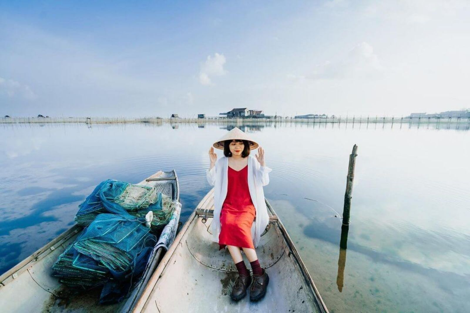 Chụp ảnh ở Phá Tam Giang  