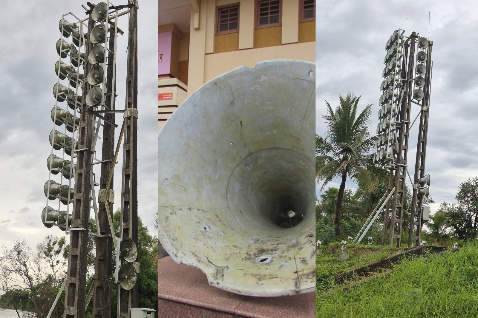 Hệ thống loa phát thanh công suất lớn ở bên bờ Bắc