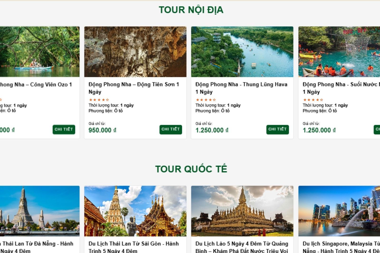 Đặt tour nội địa và quốc tế trực tuyến