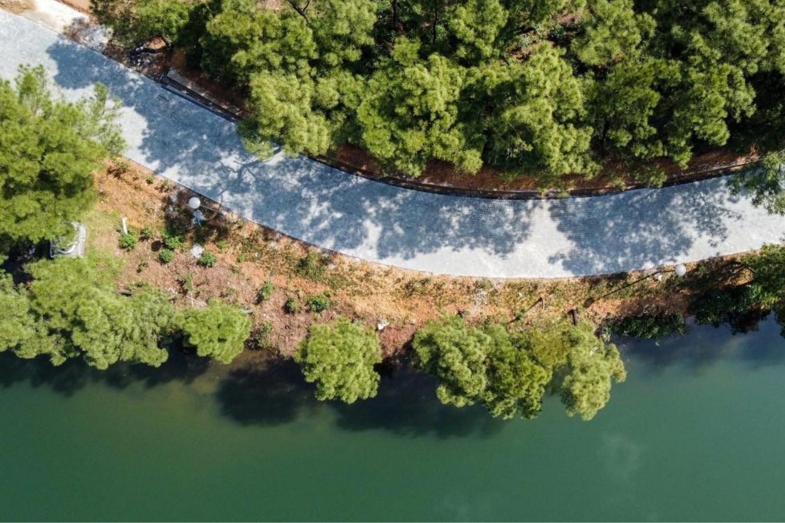 Đường đến hồ Thủy Tiên