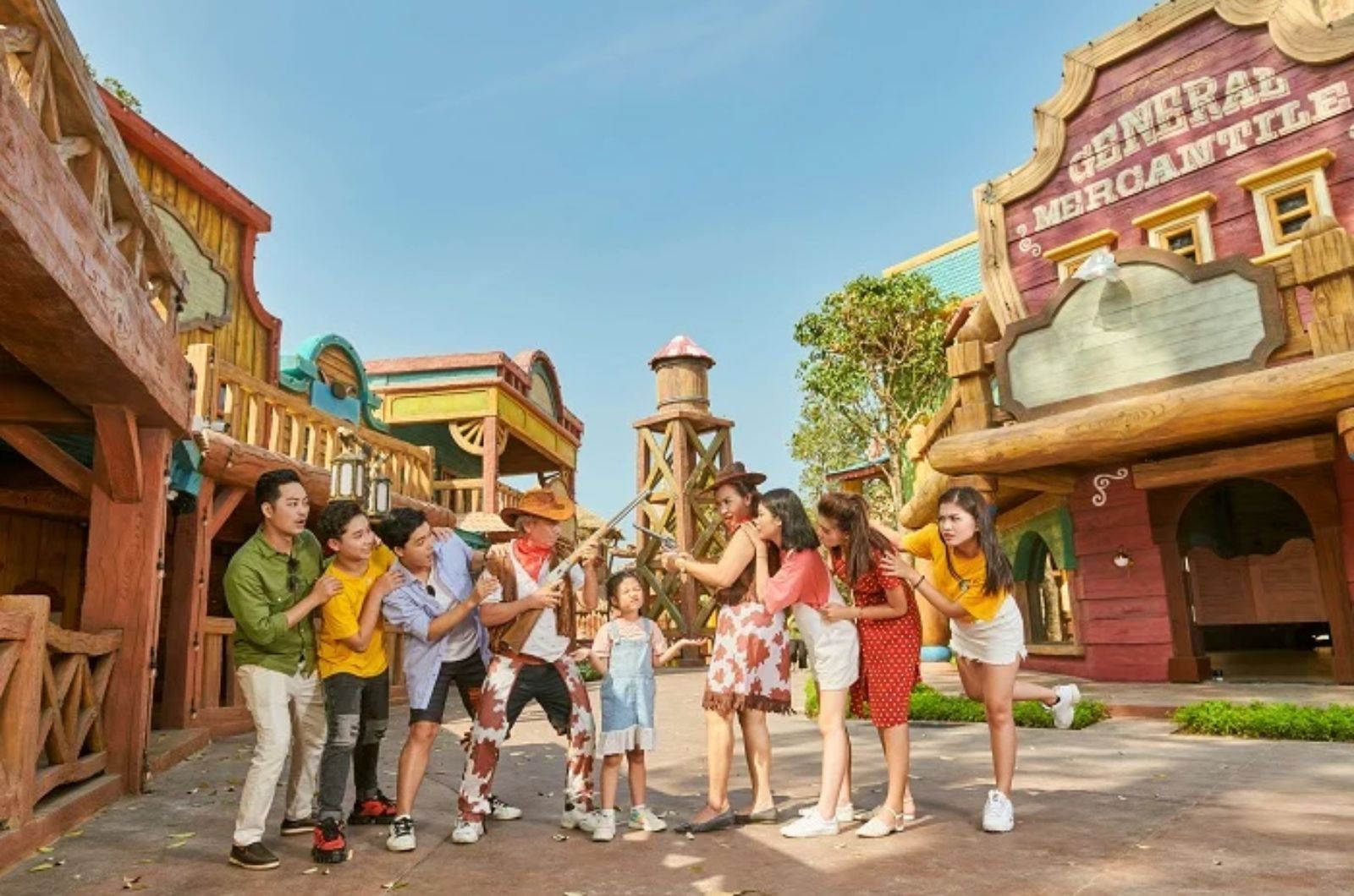 Giá vé được áp dụng cho các trò chơi và show diễn 