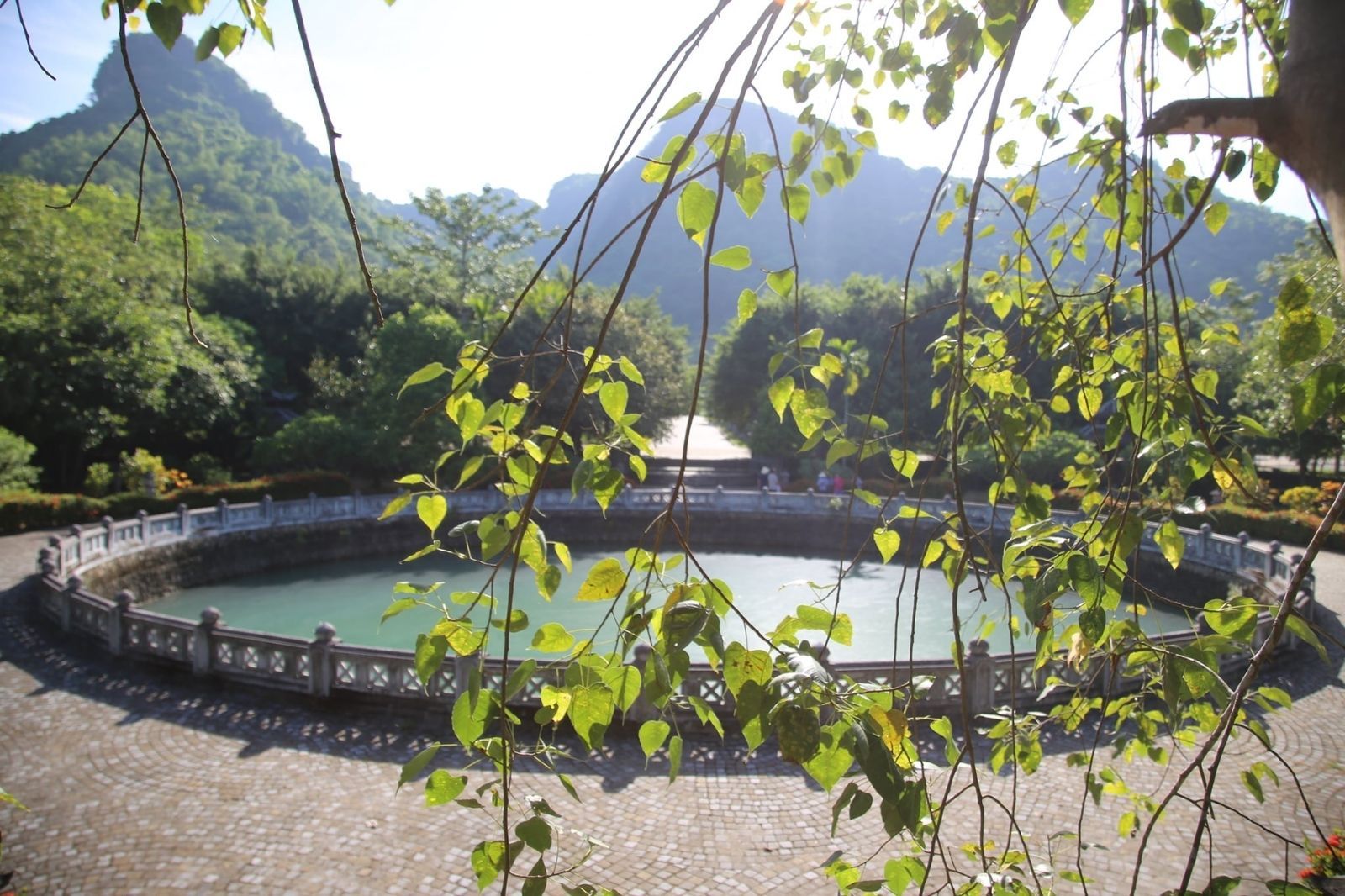 Giếng Ngọc chùa Bái Đính luôn rợp bóng cây xanh 