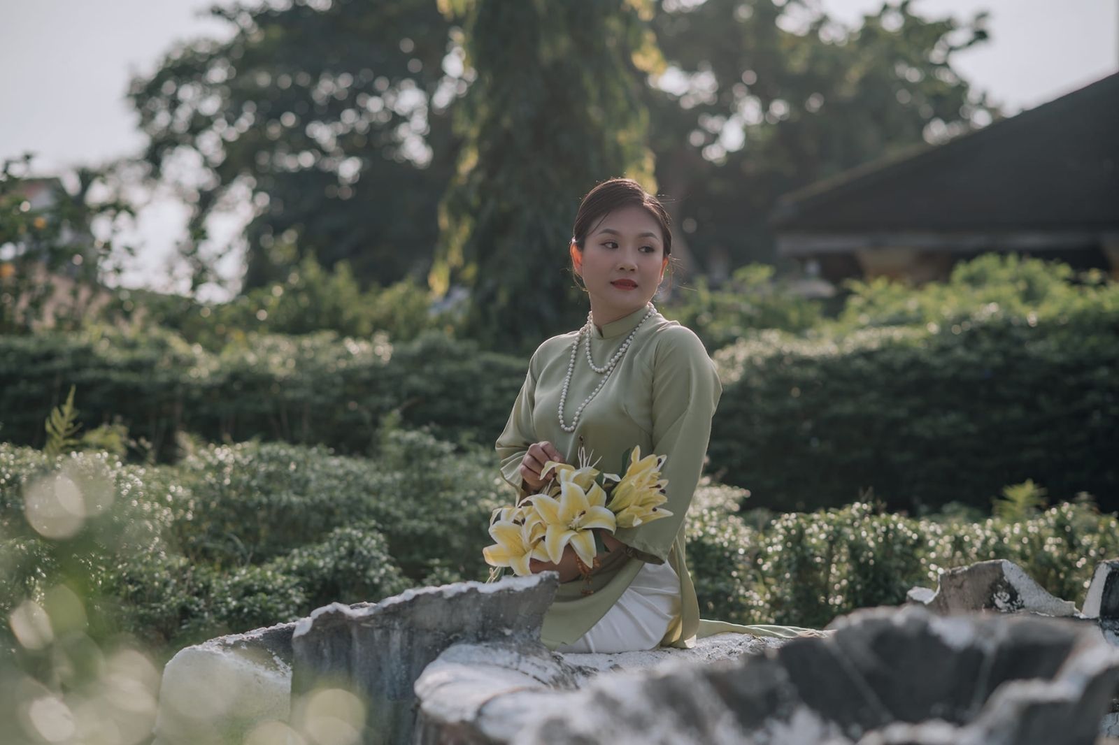 Góc chụp ở sân vườn 