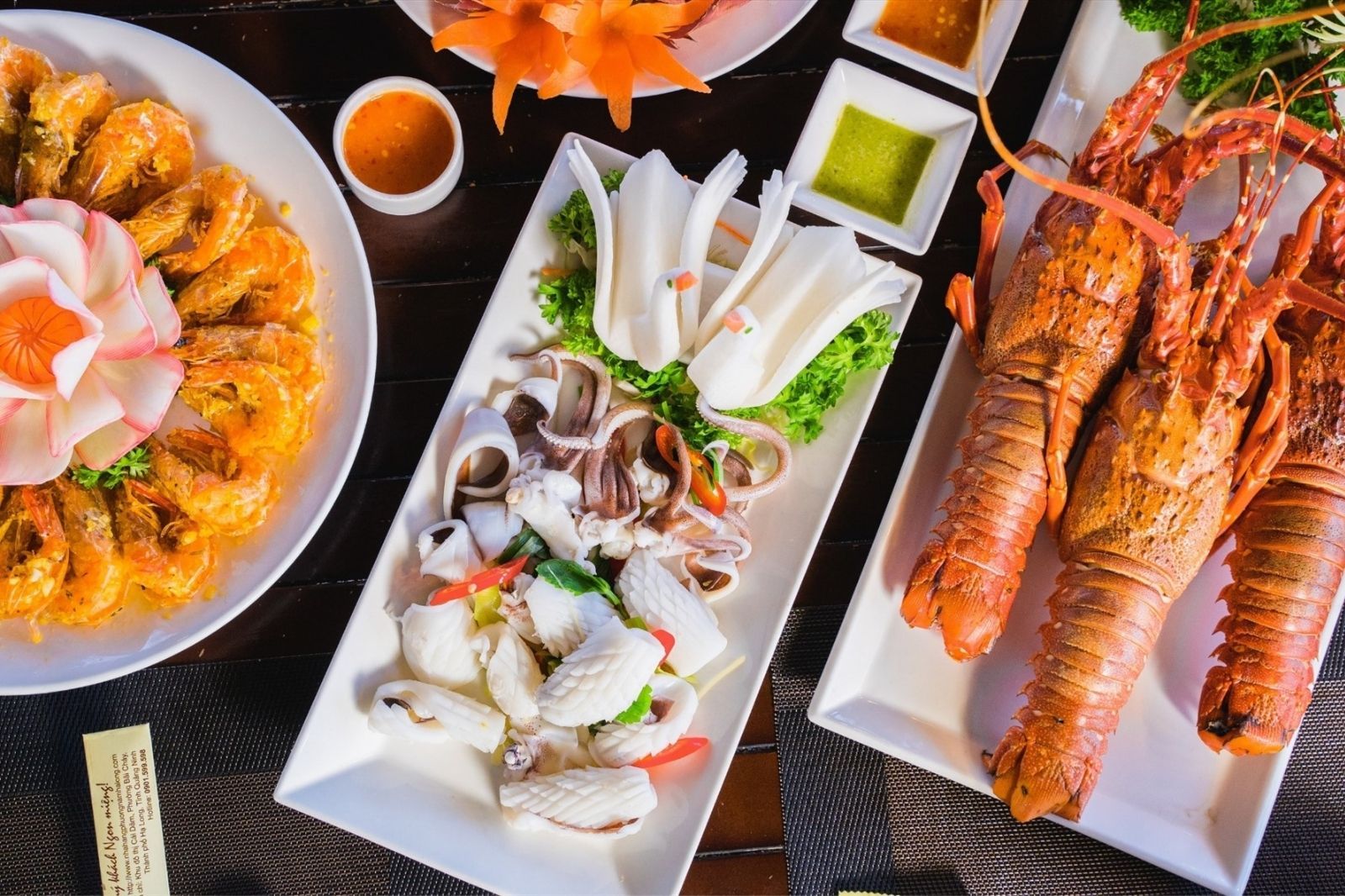 Hải sản ở các nhà hàng ven biển Cảnh Dương 