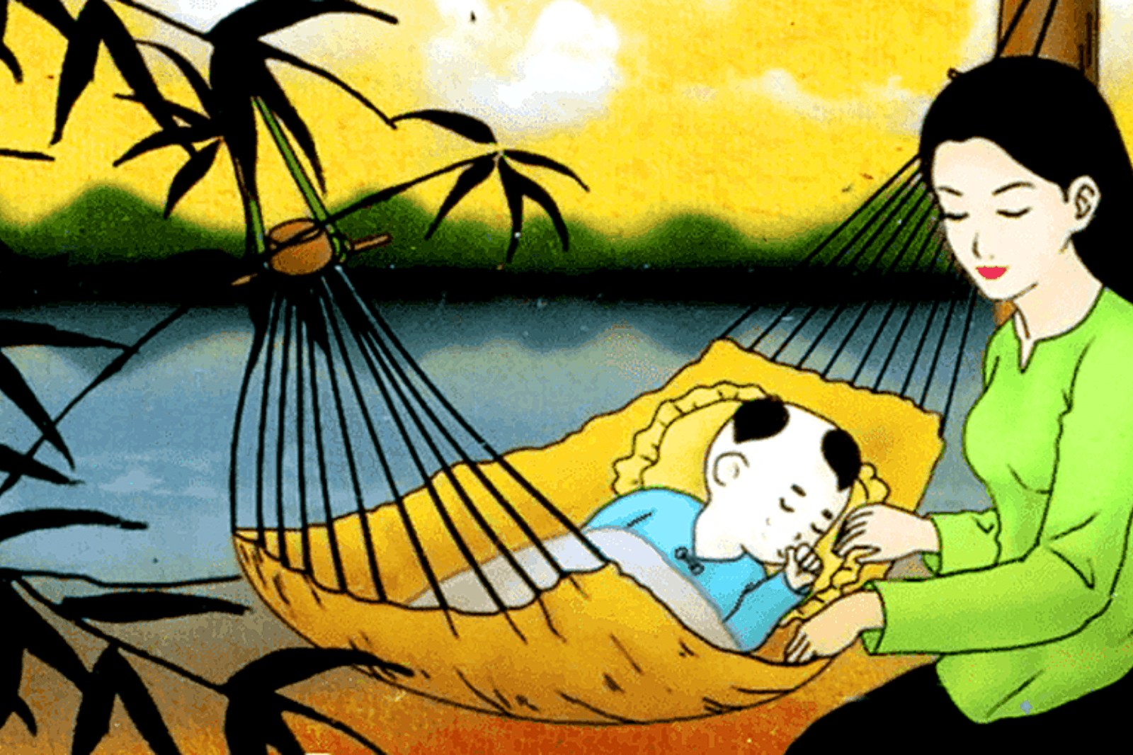 Hát ru thường có câu từ giản dị