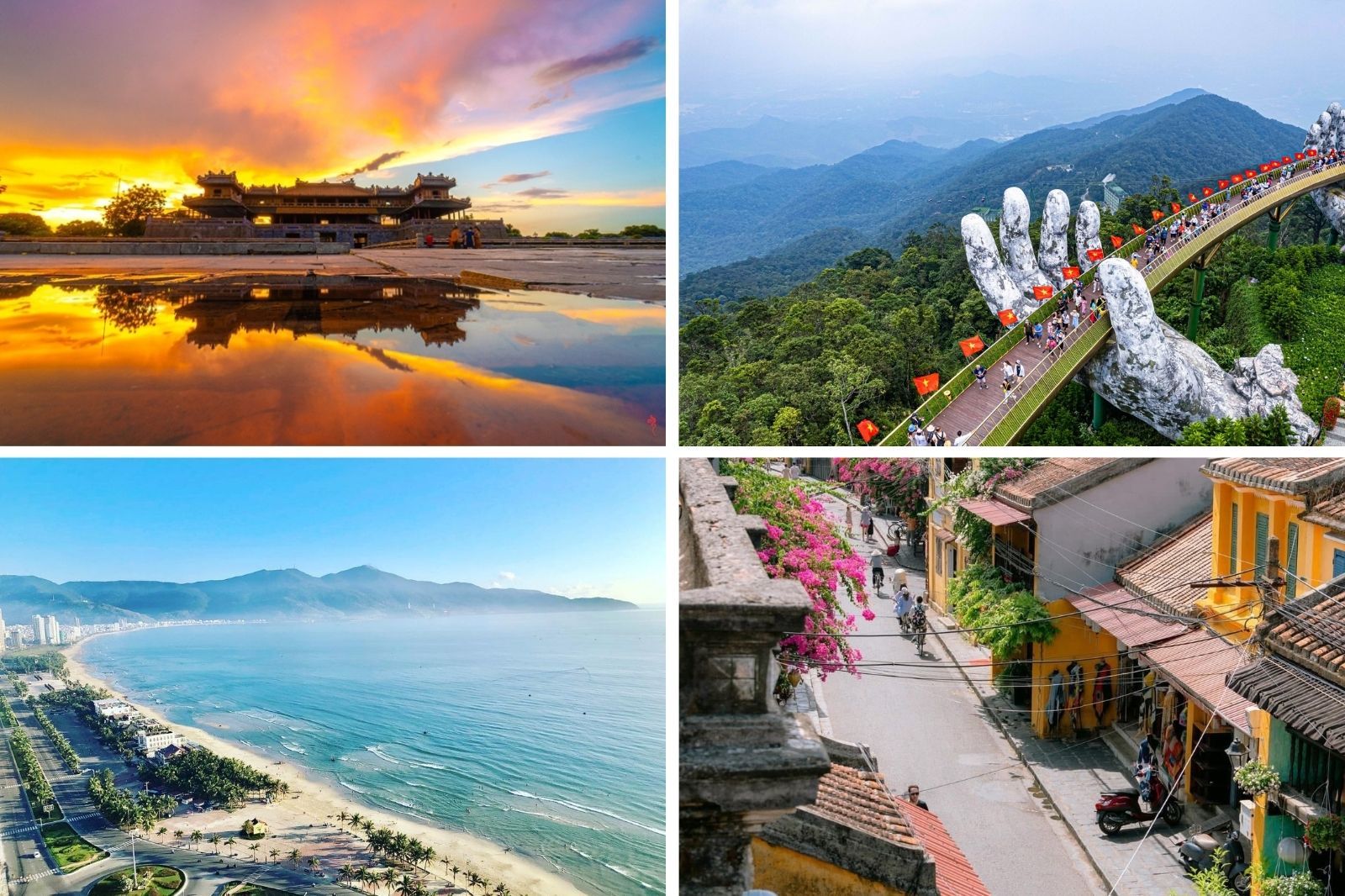 Huế - Đà Nẵng và Hội An có vị trí gần nhau 